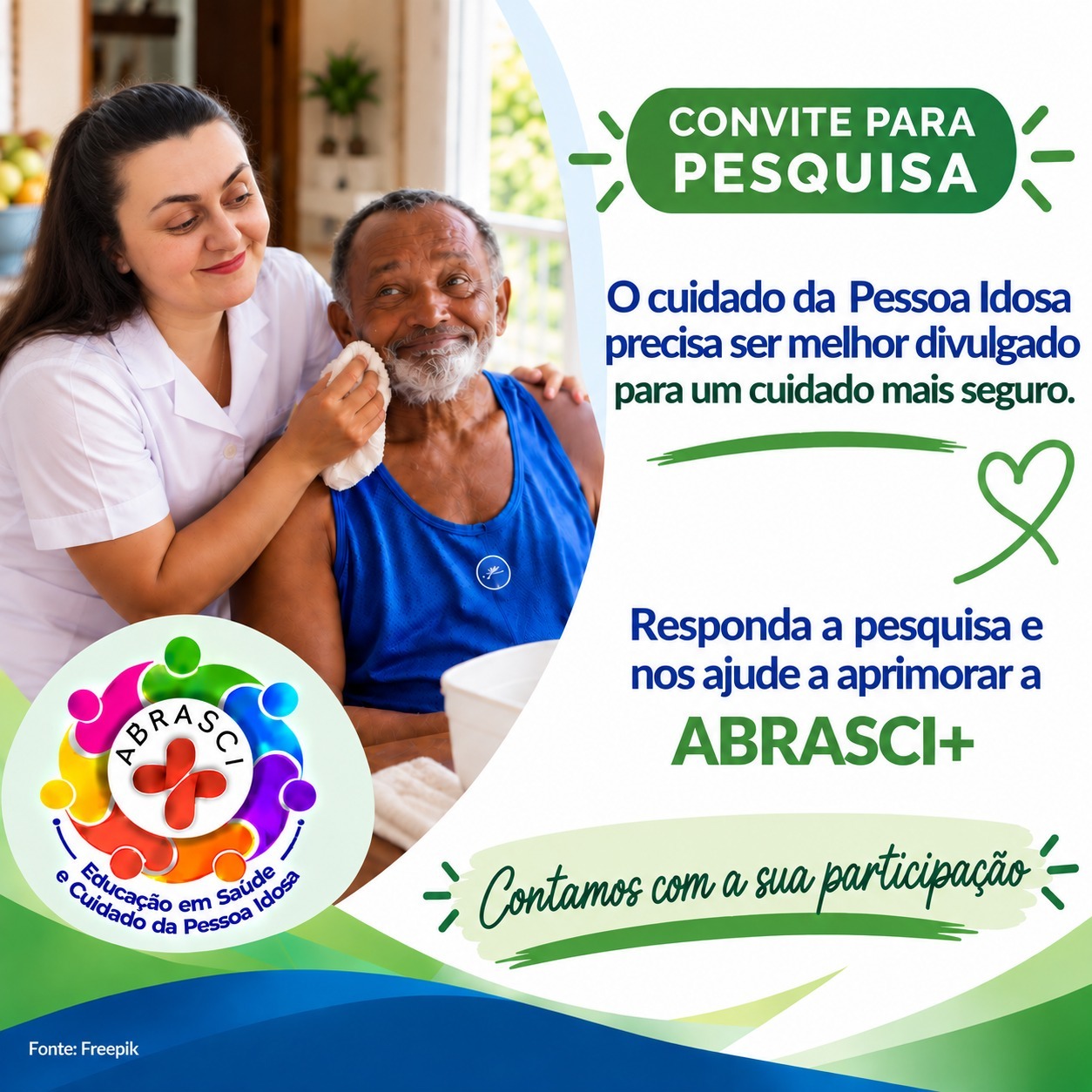 Convite para participar da pesquisa da ABRASCI+
